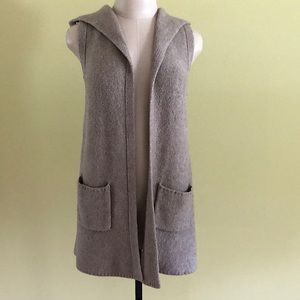 Tahari Hooded Cardigan